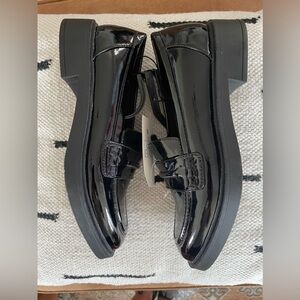 Black loafers